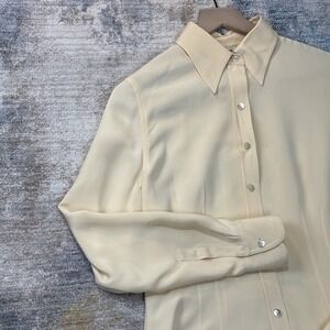 Vintage Talbots Pure Silk Blouse Size 4 Cottagecore Grandma Core Dainty